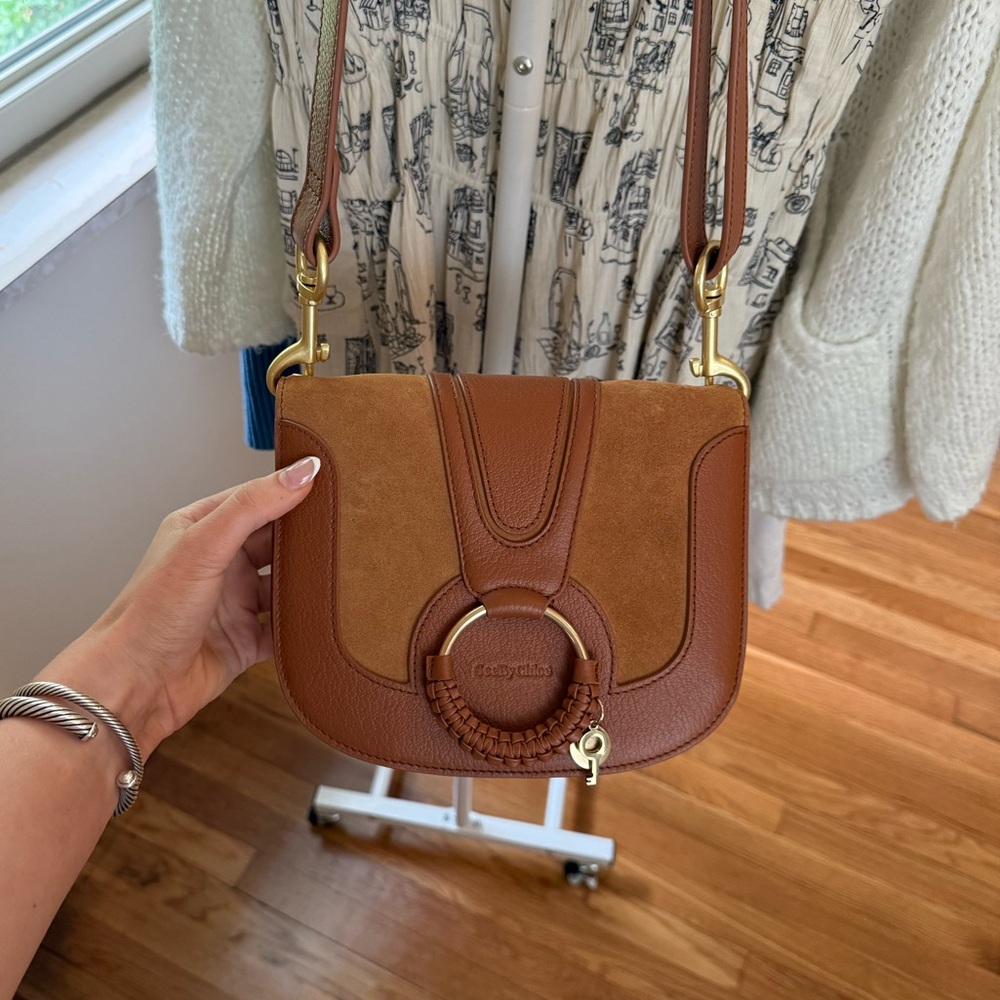 See by Chloé - Hana Small Leather Suede Crossbody Bag